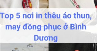 Địa chỉ may, in thêu đồng phục áo thun ở Bình Dương