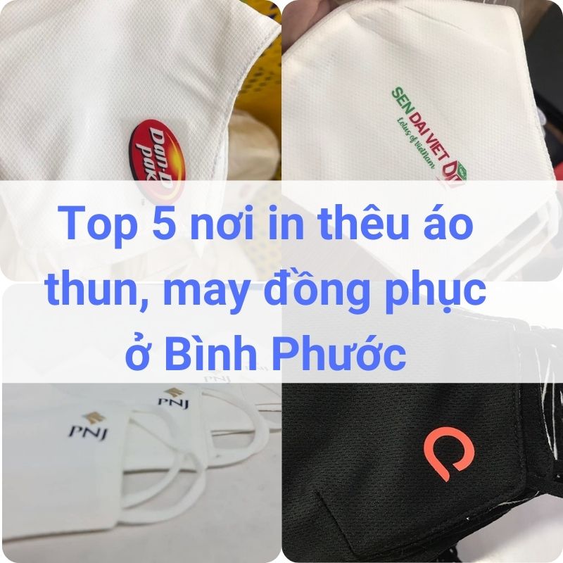 Địa chỉ may, in thêu đồng phục áo thun ở Bình Phước 2022