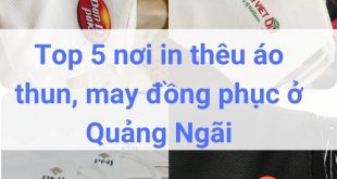 Địa chỉ may, in thêu đồng phục áo thun ở Quảng Ngãi